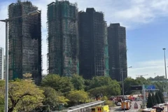 Các tòa nhà bị ảnh hưởng trong vụ cháy ngày 26/11. (Ảnh: CCTV)