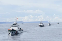 Các tàu Cảnh sát biển sẵn sàng thực hiện nhiệm vụ trong mọi tình huống khi có lệnh...