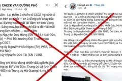 Thông tin sai sự thật, xuyên tạc.