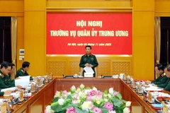 Đại tướng Phan Văn Giang chủ trì hội nghị Thường vụ Quân ủy Trung ương.