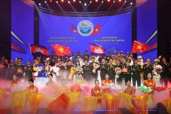 Tiết mục nghệ thuật tại chương trình Giao lưu sĩ quan trẻ biên giới Việt Nam-Campuchia năm 2025. 