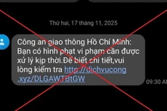 Ảnh minh họa: Tin nhắn mạo danh lừa đảo