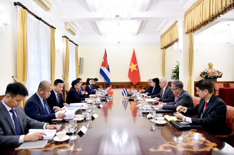 Tham khảo chính trị lần thứ VIII giữa Bộ Ngoại giao Việt Nam và Bộ Ngoại giao Cuba. (Ảnh: BNG) anh-tkct-2.jpg
