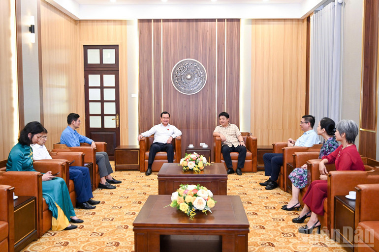 Quang cảnh buổi gặp mặt. (Ảnh: THẾ ĐẠI) ndo_br_tldld-vn2.jpg