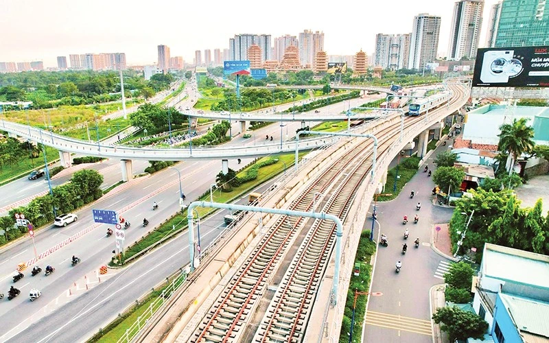 Nút giao Cát Lái trên đường Võ Nguyên Giáp.