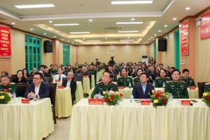 Các đại biểu tham dự buổi gặp mặt văn nghệ sĩ đầu Xuân năm 2026.