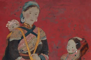 Trích từ một tác phẩm sơn mài của họa sĩ Nguyễn Thị Quế.