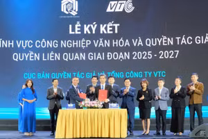 Lễ ký kết về lĩnh vực công nghiệp văn hóa và quyền tác giả, quyền liên quan giai đoạn 2025-2027 giữa Cục Bản quyền tác giả và Tổng Công ty VTC.