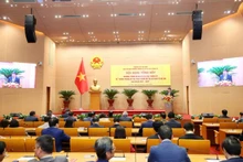 Một kỳ họp của Hội đồng nhân dân thành phố Hà Nội.