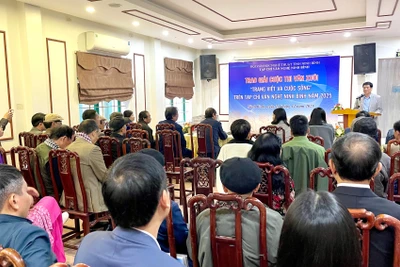 Quang cảnh lễ tổng kết, trao giải Cuộc thi văn xuôi “Trang viết và cuộc sống”.