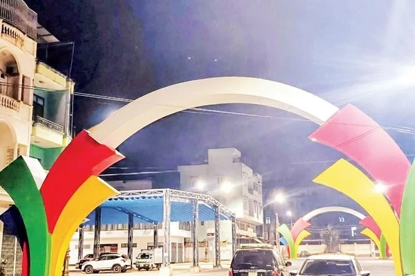 Khu vực triển khai đề án “Phố đêm Chợ Nhỏ” ở Pleiku.