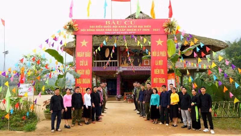 Công tác tuyên truyền của địa phương góp phần lan tỏa ngày hội toàn dân đến từng cử tri.