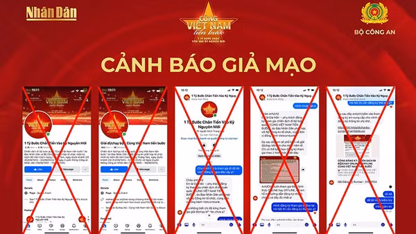 Cảnh báo fanpage mạo danh chiến dịch “Cùng Việt Nam tiến bước"