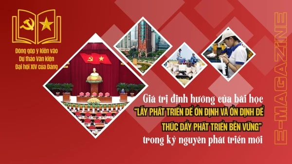 Giá trị định hướng của bài học “Lấy phát triển để ổn định và ổn định để thúc đẩy phát triển bền vững” trong kỷ nguyên phát triển mới