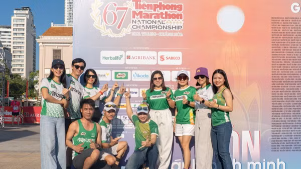 Đại diện từ nhãn hàng Nestlé MILO hào hứng tham dự giải chạy.