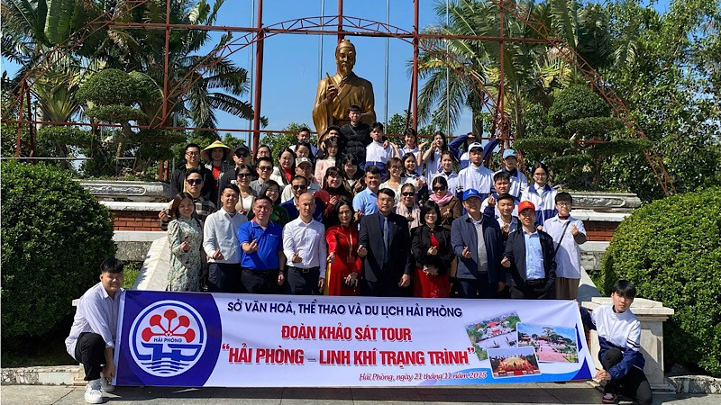 Đoàn khảo sát xây dựng tour du lịch “Hải Phòng-Linh khí Trạng Trình”.