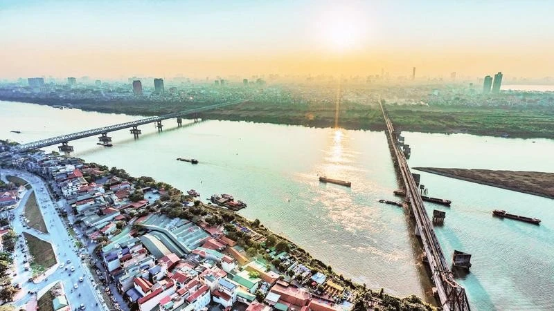 Sông Hồng thành trục cảnh quan chủ đạo trong quy hoạch Thủ đô 100 năm