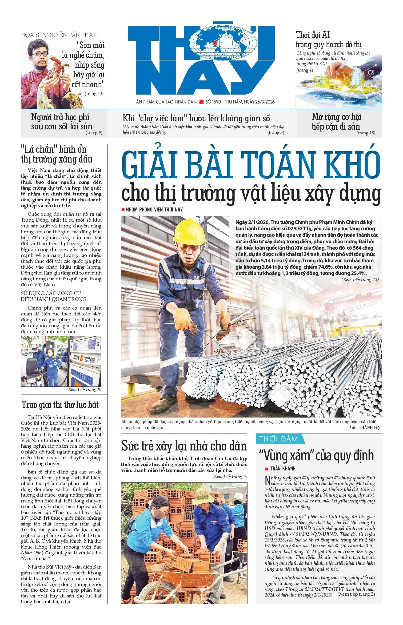 Báo Thời Nay số 1690: Điểm tin chính trị, kinh tế, xã hội nổi bật trong tuần