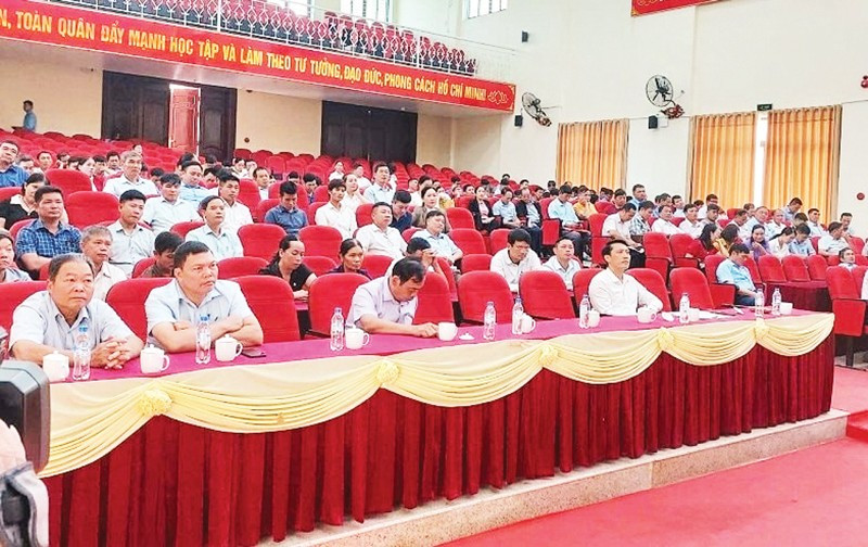 Các đại biểu dự hội nghị tập huấn. (Ảnh PHAN NGA)