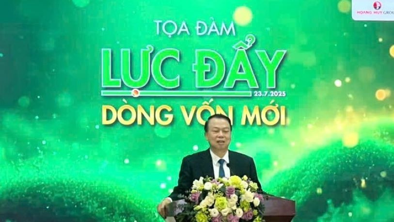 Thứ trưởng Tài chính Nguyễn Đức Chi phát biểu chỉ đạo tại Tọa đàm "Lực đẩy dòng vốn mới".