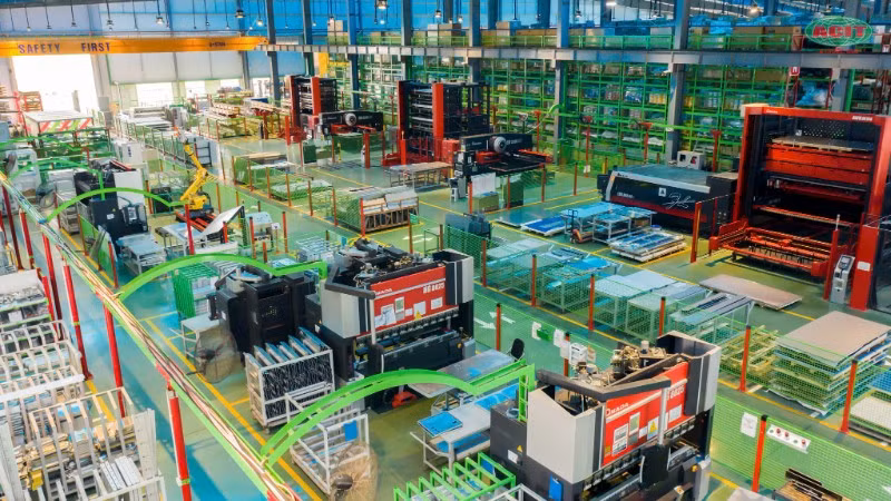 Sản xuất công nghiệp tiếp tục đà tăng trưởng. (Ảnh: THÀNH ĐẠT)