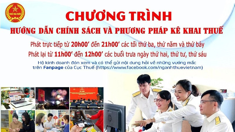 Cục Thuế đang triển khai chương trình hướng dẫn về chính sách và hỗ trợ phương pháp kê khai thuế.
