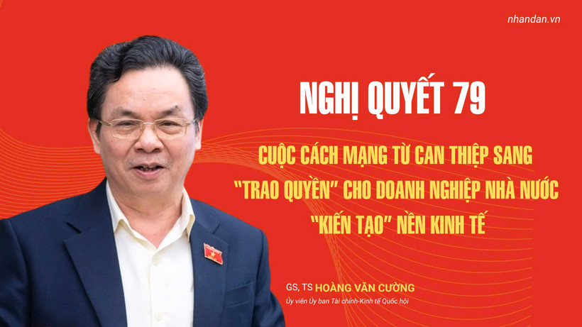 GS, TS Hoàng Văn Cường khẳng định: Nghị quyết 79 tái định vị kinh tế nhà nước ở vai trò là “trụ cột” và dẫn dắt, mở đường cho toàn bộ nền kinh tế.