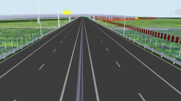 Dự án đường cao tốc Thành phố Hồ Chí Minh-Thủ Dầu Một-Chơn Thành có quy mô 4 làn xe và có làn dừng xe khẩn cấp liên tục toàn tuyến. (Ảnh: TRỊNH BÌNH)