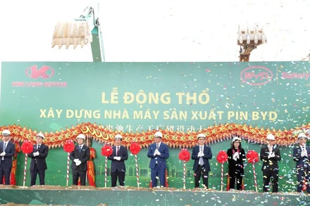 Lễ động thổ xây dựng Nhà máy sản xuất pin BYD.