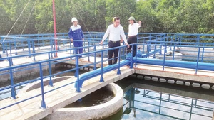 Công trình cấp nước sinh hoạt cụm phía tây huyện Lệ Thủy với công suất 2.200 m3/ngày đêm phục vụ nước sạch cho người dân một số xã vùng bán sơn địa.