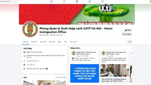 Trang Facebook của Phòng Quản lý xuất nhập cảnh Công an thành phố Hà Nội. 