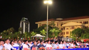 Thứ trưởng Nông nghiệp và Môi trường Lê Minh Ngân phát biểu tại buổi lễ.