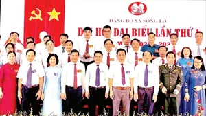 Các đại biểu tại Đại hội Đảng bộ xã Sông Lô, nhiệm kỳ 2025-2030.