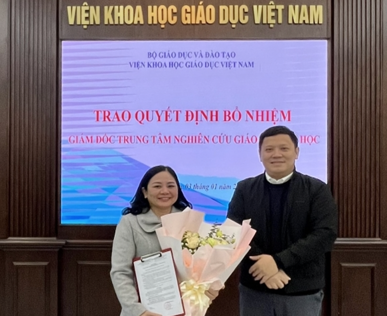 Giám đốc Trung tâm Nghiên cứu giáo dục đại học Trần Thị Phương Nam (bên trái ảnh).