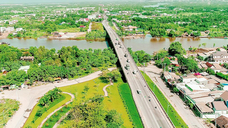 Một góc đô thị huyện Củ Chi, Thành phố Hồ Chí Minh. (Ảnh: Tùng Quang)