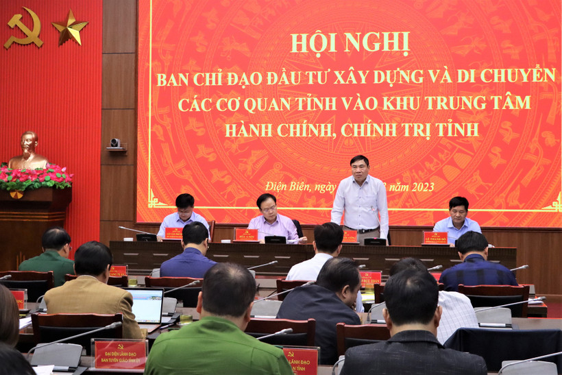 Bí thư Tỉnh ủy Điện Biên Trần Quốc Cường, phát biểu chỉ đạo tại phiên họp.