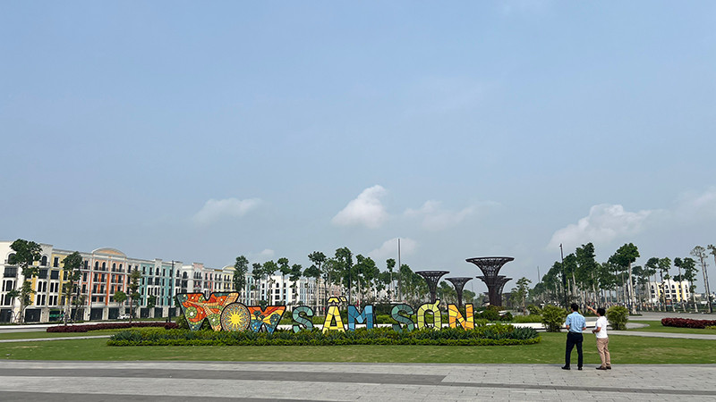 Một góc Khu đô thị Quảng trường biển Sầm Sơn.