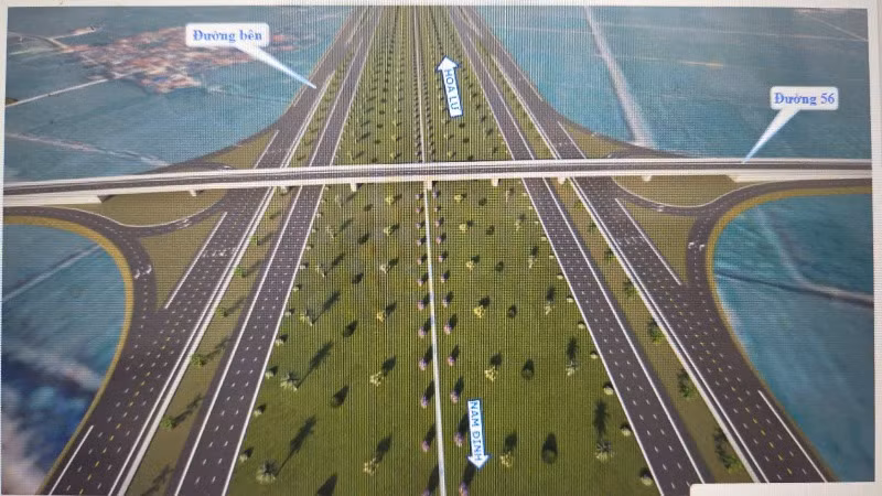 Phối cảnh dự án đường trục nối thành phố Nam Định và thành phố Hoa Lư. (Ảnh: Ủy ban nhân dân tỉnh Nam Định)