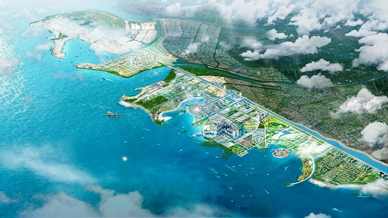 Phối cảnh Khu kinh tế Ninh Cơ. (Ảnh: Ủy ban nhân dân tỉnh Nam Định)