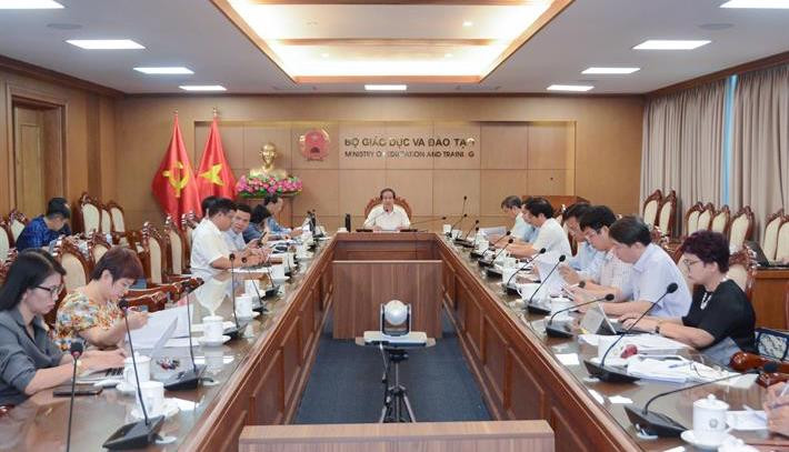 Ban Chỉ đạo xây dựng Luật Nhà giáo họp phiên đầu tiên. (Ảnh: Bộ Giáo dục và Đào tạo)