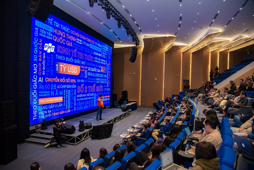 Toàn cảnh lễ công bố hành trình tỷ USD từ thị trường nước ngoài của FPT.