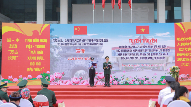 Chương trình tuyên truyền phổ biến pháp luật biên giới tại Lạng Sơn.