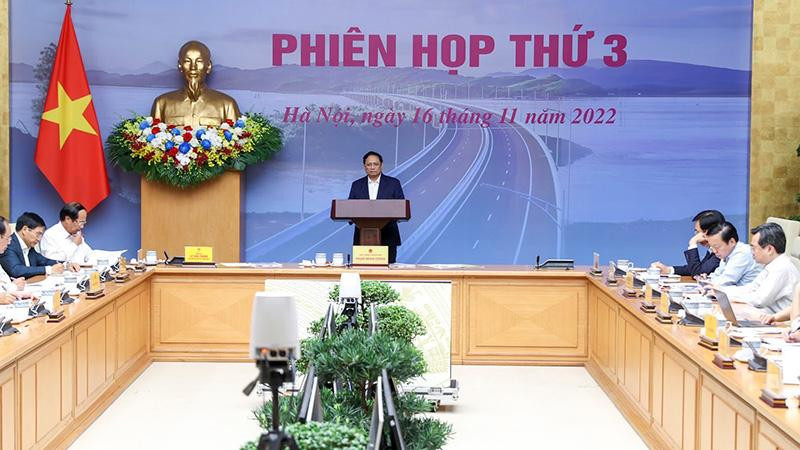 Thủ tướng Phạm Minh Chính phát biểu tại Hội nghị. (Ảnh: TRẦN HẢI)