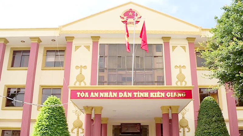 Trụ sở Tòa án nhân dân tỉnh Kiên Giang, nơi bà Nguyễn Thị Cẩm Thu công tác. (Ảnh: Internet)