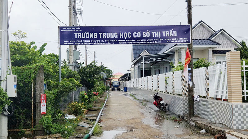 Điểm trường học mới. 