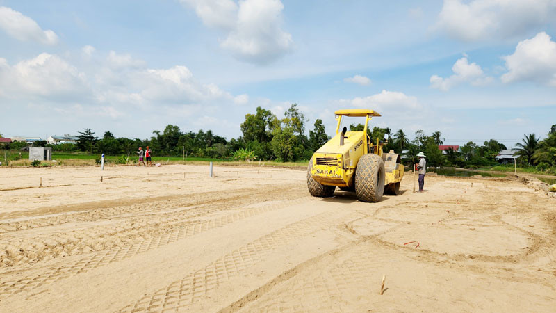 Đơn vị thi công thi công Dự án cao tốc bắc-nam đoạn qua địa bàn huyện Vĩnh Thuận. 