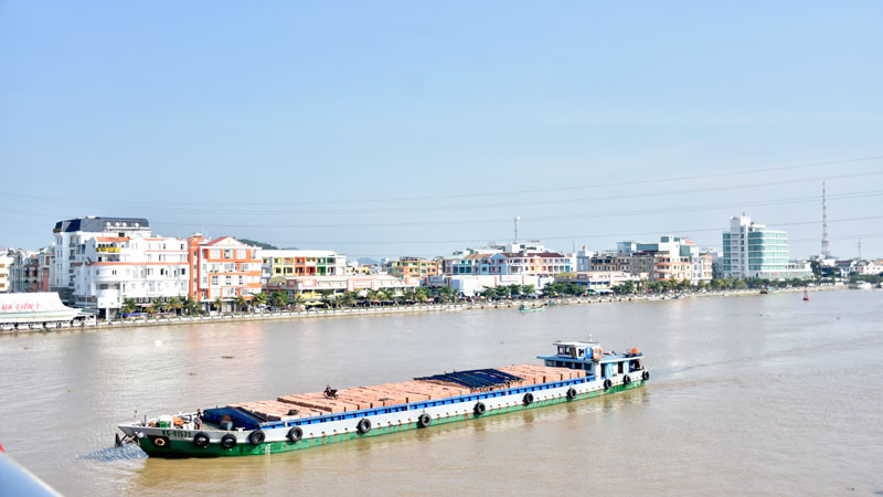 Một góc thành phố Hà Tiên. 