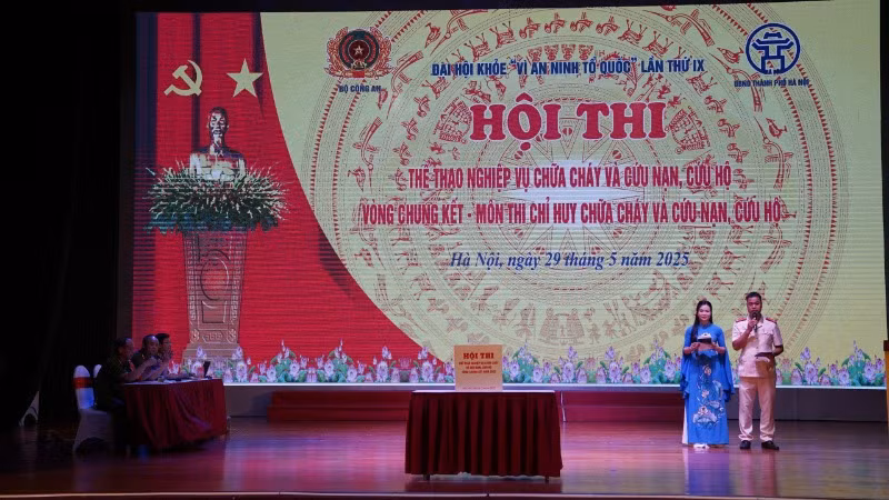 Công an thành phố Hà Nội đăng cai tổ chức Vòng chung kết Hội thi Thể thao nghiệp vụ chữa cháy và cứu nạn cứu hộ toàn quốc năm 2025.