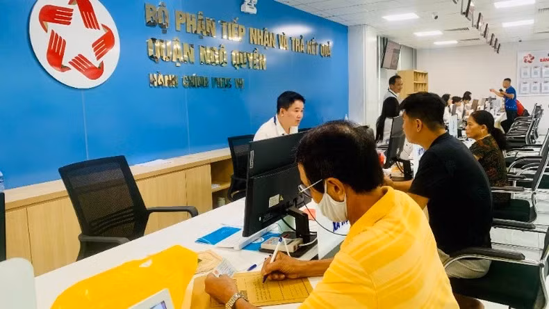 Bộ phận một cửa tại quận Ngô Quyền, Hải Phòng. (Ảnh: nhandan.vn)