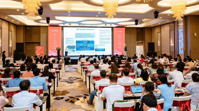 Diễn đàn thu hút đông đảo doanh nghiệp trên địa bàn tỉnh.